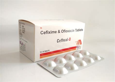 Cefheal Cefixime Ofloxacin Tablet Packaging Type 10x10 Strip