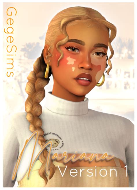 Gegesims Mariana Hair The Sims Create A Sim Curseforge Curly