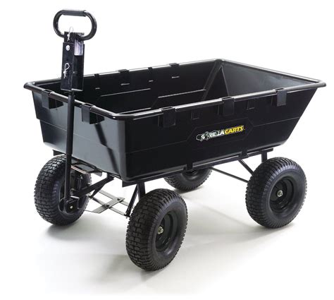 Gorilla Carts Gor2541d Heavy Duty Garden Poly Dump Cart