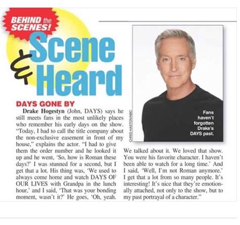 Pin on Drake Hogestyn | Drake hogestyn, Behind the scenes, Drake