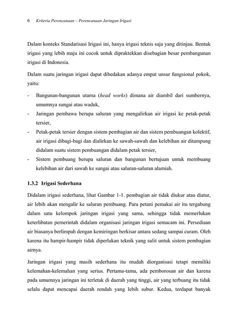 Kriteria Perencanaan Kp Jaringan Irigasi Tahun Pdf