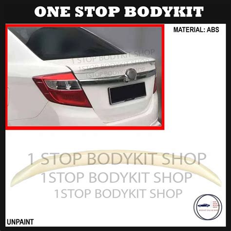 Perodua Bezza Gear Up Style Rear Boot Lip Trunk Spoiler Abs