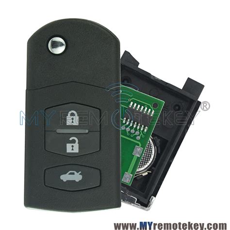 Flip Remote Key For Mazda M Button D Chip