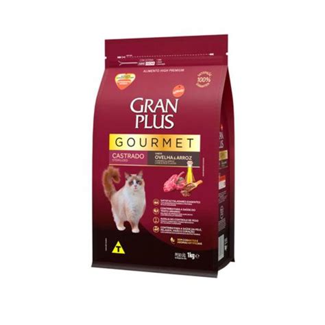 Ra O Gran Plus Gourmet Para Gatos Castrados Sabor Ovelha E Arroz