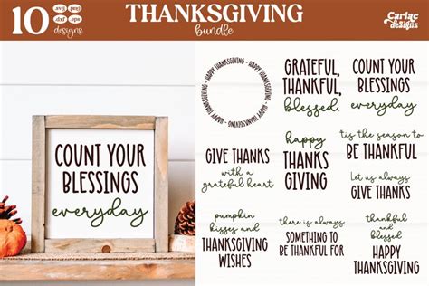 Thanksgiving Sign SVG Bundle | Thanksgiving SVG Bundle