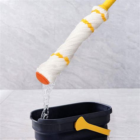 Self Wringing Twist Mop For Floor Cleaning Long Handled Microfiber