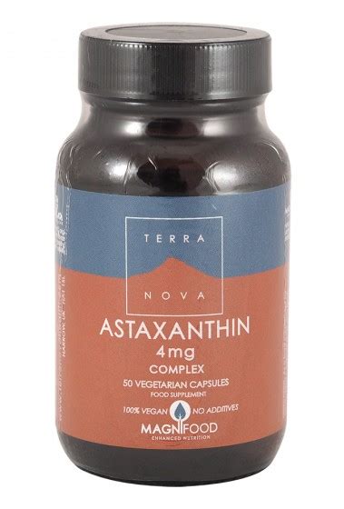 TERRA NOVA ASTAXANTHIN 4mg Complex Астексин комплекс антиоксидант x 50