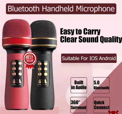 5 Wireless Karaoke KTV Handheld Microphone HIFI Speaker Three In One