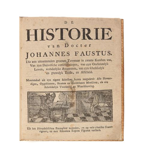 De Historie Van Docter Johannes Faustus FAUST