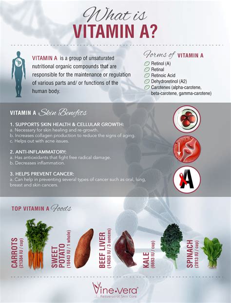 Three Benefits of Vitamin-A For Skin- Infographic | LifeCellSkin