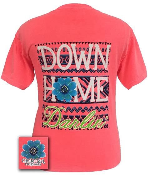 Down Home Darlin Neon Red Orange Comfort Color [cc Dh0200] 19 99 Girlie Girl™ Originals