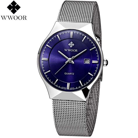 Buy Wwoor Brand Luxury Men S Watch Waterproof Ultra Thin Stainless