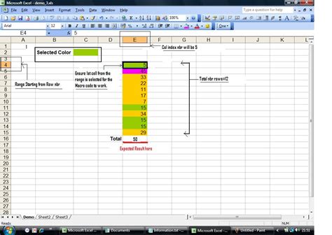 Sum Excel By Color