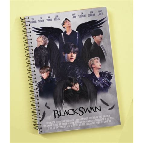 Caderno Bts Lan Amento Personalizado Mat Ria Folhas Material