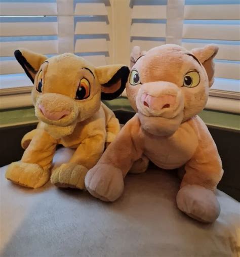 DISNEY STORE STAMPED The Lion King Simba Nala Bundle Plush Soft Toy