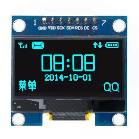 LS OLED Module 1 3 Inch LCD LED Display Screen White Blue 128X64