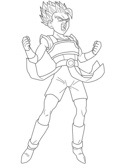 Kyabe Super Saiyan Lineart By Chronofz On Deviantart Dragon Ball