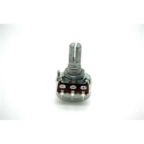 MINI POTENTIOMETER ALPHA A250K 250K 16mm BASE LOGARITHMIC SOLDER LUGS