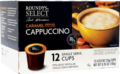 Roundy S Select Caramel Cappuccino Single Serve Pods 12 Ct 0 53 Oz