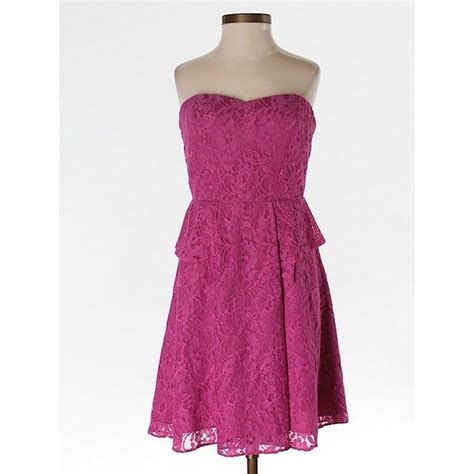 Pre Owned Aidan By Aidan Mattox Cocktail Dress Strapless Dress Formal