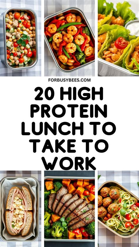 high protein lunch ideas  work ping