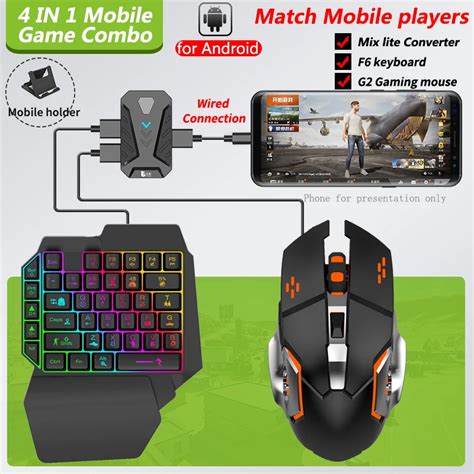 Mix Lite Convertidor De Teclado Y Rat N Accesorios Electr Nicos Para