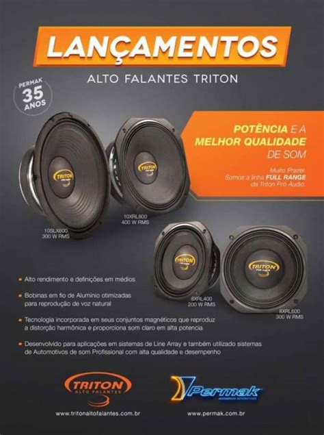 Linha Pro Audio Triton Alto Falantes Blog Loja Do Som Automotivo