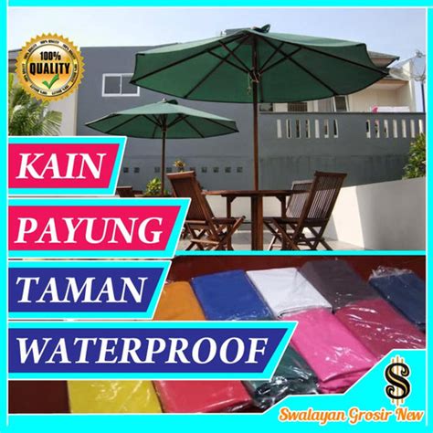 Jual WATERPROOF KAIN TENDA MEJA PAYUNG TAMAN CAFE PANTAI TENDA