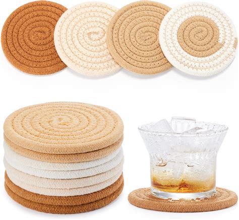 Amazon Coasters For Drinks 8 Piece Set Water Absorbent Coaster