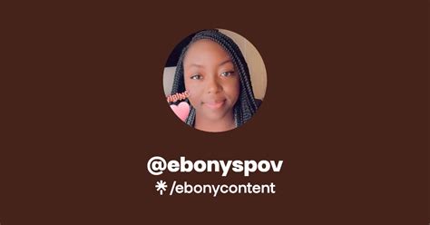 Ebonyspov Instagram TikTok Linktree