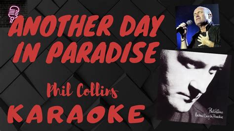 ANOTHER DAY IN PARADISE Phil Collins KARAOKE VERSION Lyrics On