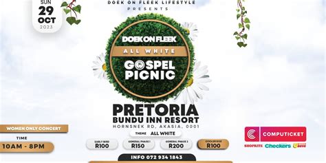 Doek On Fleek Gospel Picnic PRETORIA Computicket BoxOffice