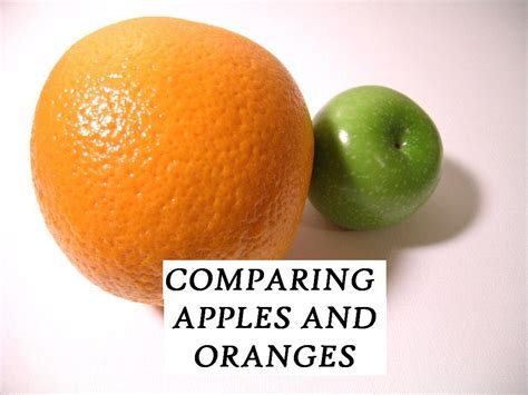 IDIOM – COMPARING APPLES TO ORANGES - English Course Malta