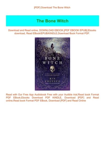 Pdf Download The Bone Witch Read Pdf Ebook