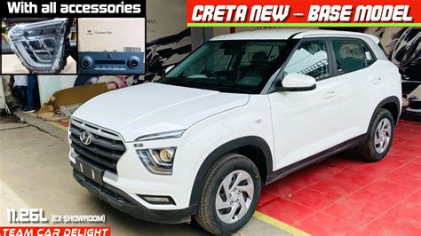 Creta Base Model New Model Walkaround Review With On Road