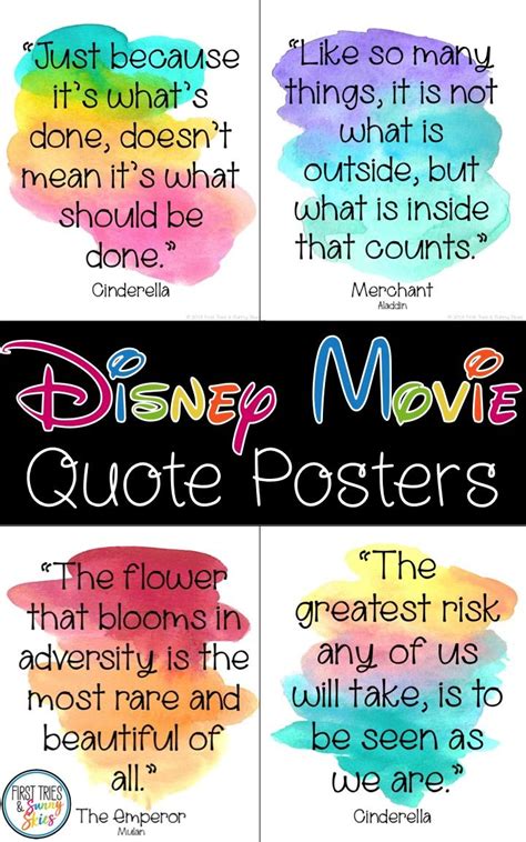 Disney Movie Quotes Posters Inspirational Walt Disney Quotes Bring