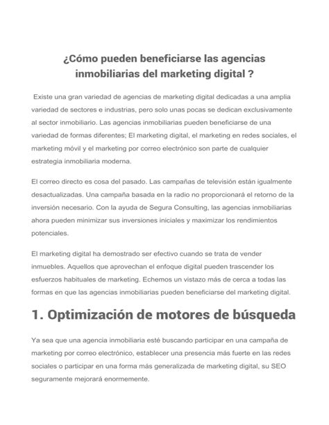 Cómo Pueden Beneficiarse Las Agencias Inmobiliarias Del Marketing Digital