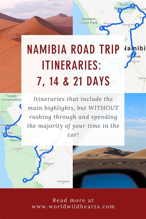 Namibia Road Trip Itineraries 7 14 And 21 Days Road Trip Travel