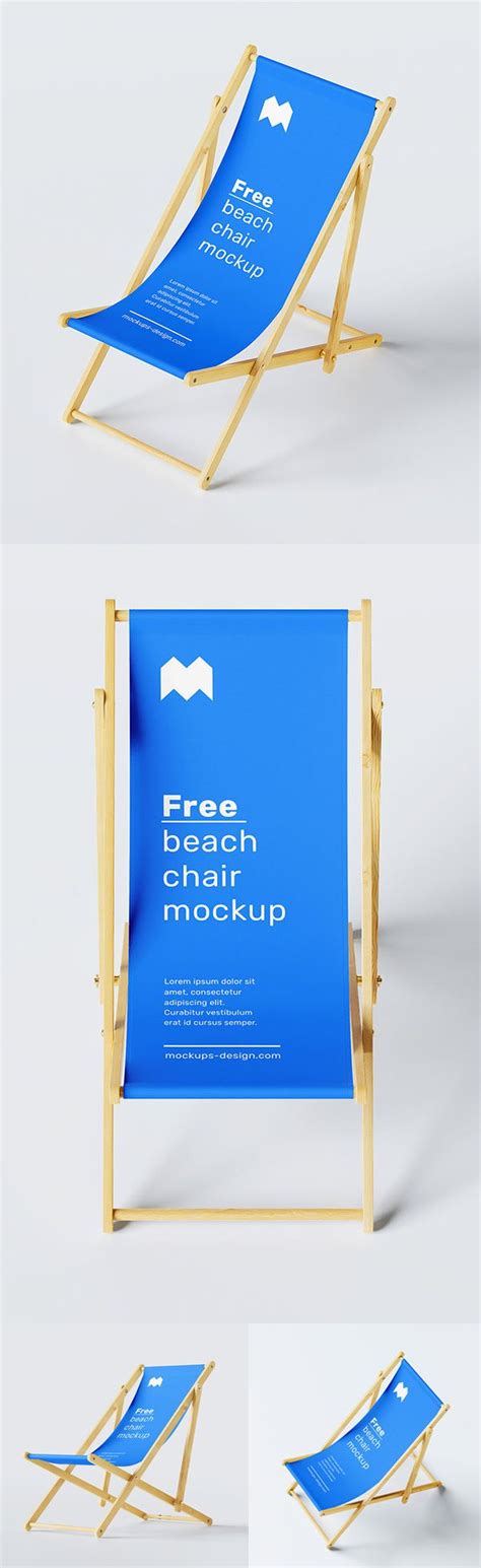 Free Beach Chair Mockup Psd