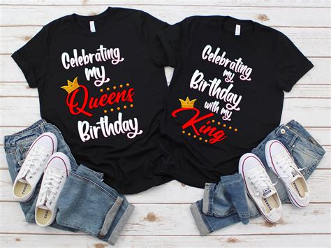 Couple Matching Queen Birthday Queen Birthday Shirt Queen Birthday