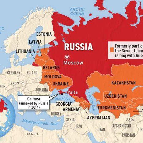 Redrawing Russia's borders post-Soviet Union collapse in 1991 ...