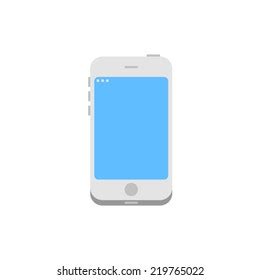 Vector White Phone Icon Vector Illustration Stock Vector (Royalty Free ...