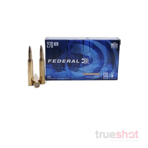 Federal Power Shok 270 Win 130 Grain Sp High Performance Ammunition