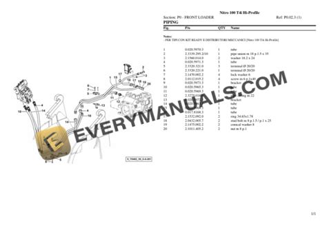 Lamborghini Nitro 100 T4i Hi Profile Tractor Parts Catalog Pdf