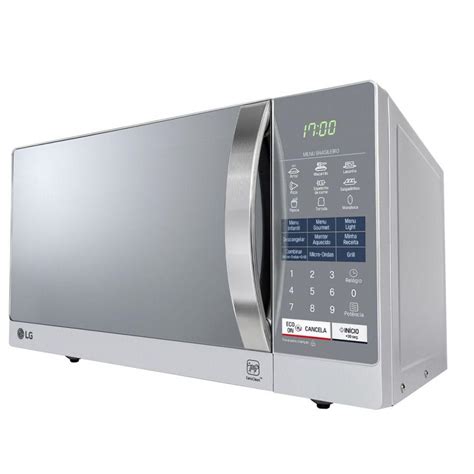 Microondas LG Easy Clean 30 L Espelhado Grill 110V MH7057Q Lâmpada