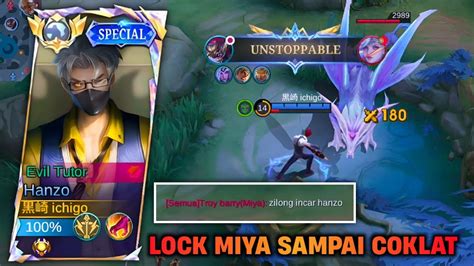 Hanzo Lock Miya Sekaligus Bikin Hyper Musuh Miskin Build Tersakit