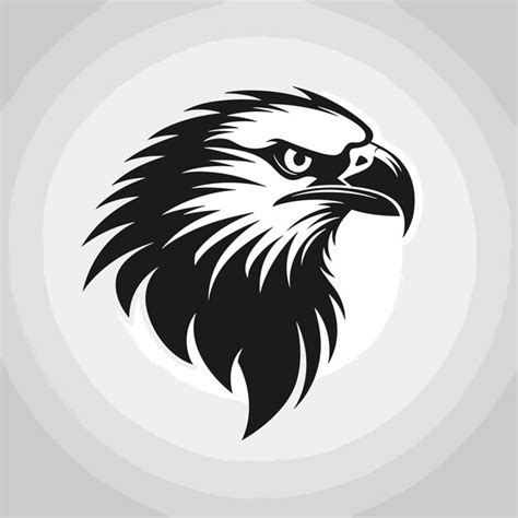 Premium Vector Simple Eagle Logo Design Black And White Logo Template