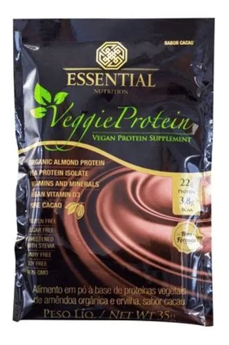 Veggie Protein Cacao Sachê Essential Nutrition 35g Parcelamento sem juros