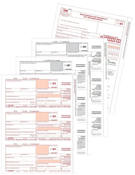 1099 Nec Forms Set Discount Tax Forms