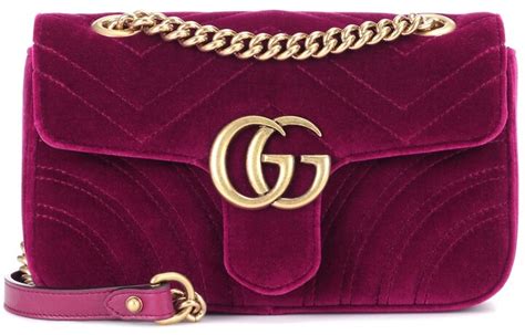 Gucci Gg Marmont Mini Velvet Shoulder Bag Shopstyle